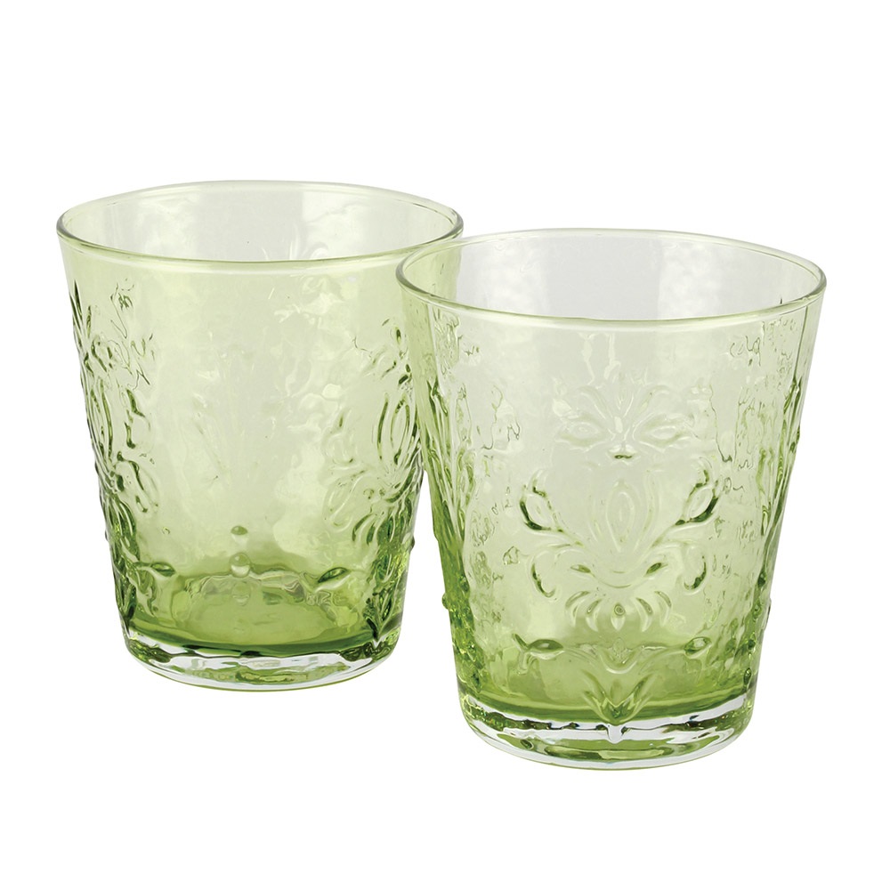 Embossed Glass Tumbler