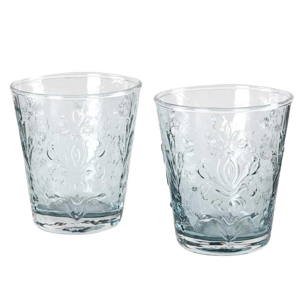 Embossed Glass Tumbler