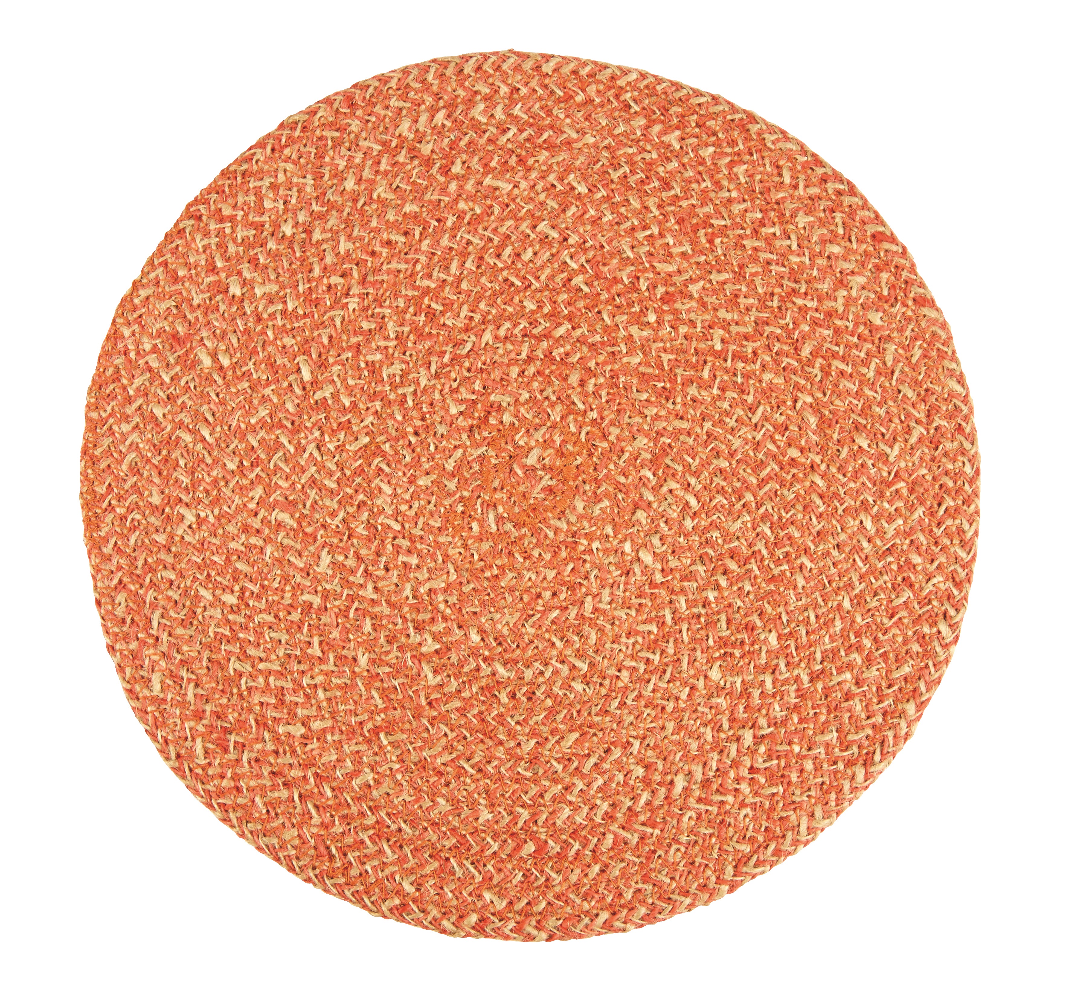 Jute Placemats in Tangerine/Natural