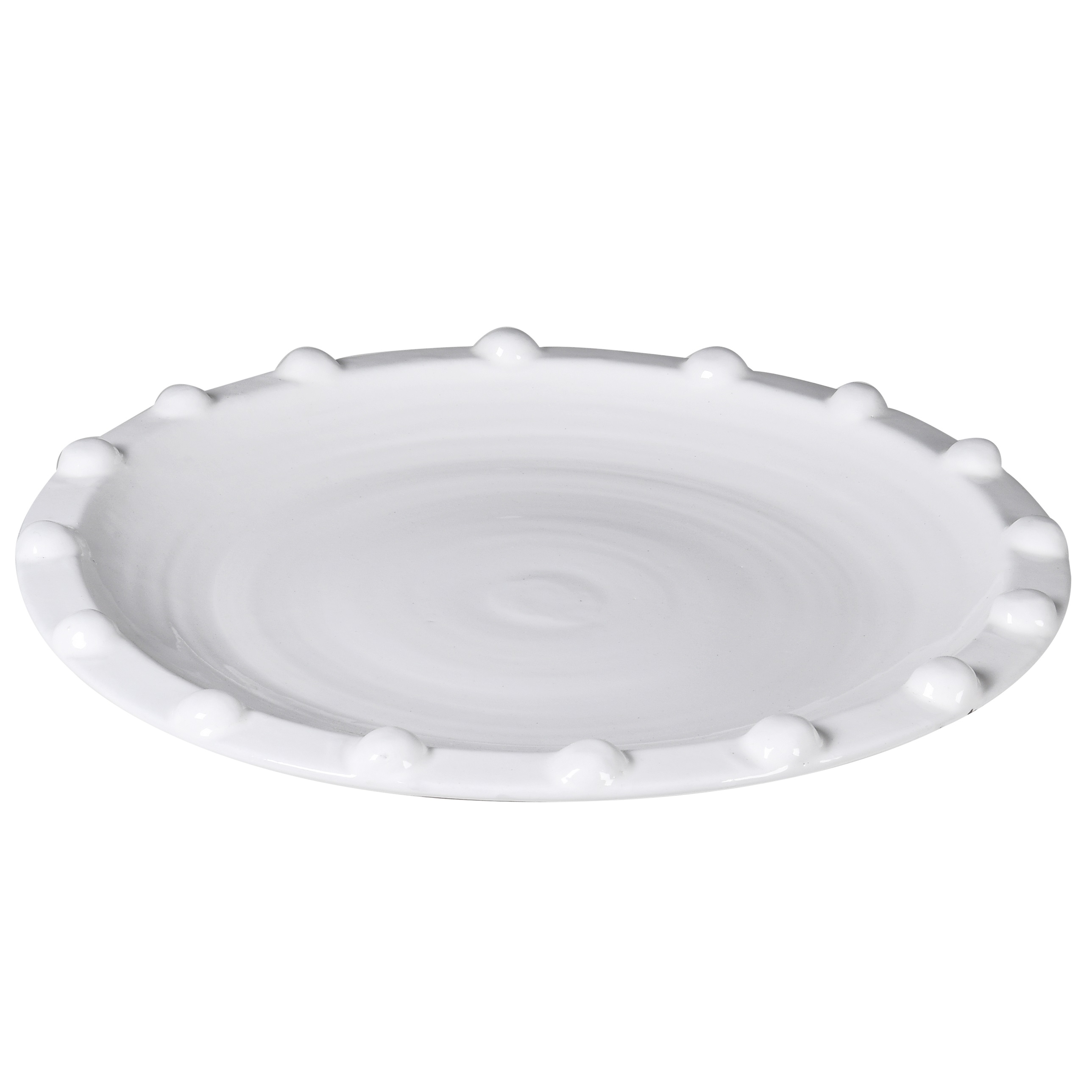 Bobble White Platter
